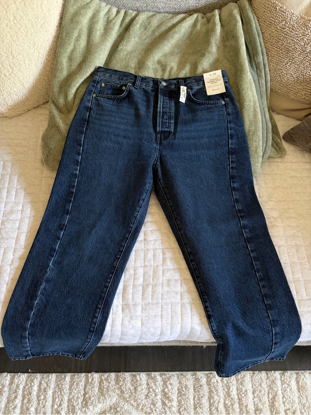 Madewell Pierced Barrel Leg Jean